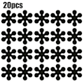 Miniatyrbilde 1 av 10: 20 stk Anti-skli Baderomsklistremerker Sklisikker Dusj for Vasker Badekar Svart Black 20 Pcs