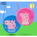 Pikkukuva 1 / 9: Greta Possu Peppa Pig esikoululaukku olkalaukku George ja Peppa Sininen Blue Peppa Blå
