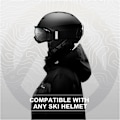 Pikkukuva 4 / 5: OTG Hiihtolasit - Anti-Imma Skidglasögon Antidamm Vindtät UV400 Skydd Lumilautalasit miehille & naisille pojille & flickor-XF3-