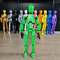 Miniatyrbild 2 av 5: T13 Actionfigur, Titan 13 3D-tryckt Actionfigur, Lucky 13 Actionfigur, Nova 13 Actionfigur Dummy 13 Actionfigur Green