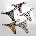Miniatyrbild 4 av 5: Sexig (M) Damunderkläder Stringtrosa Låg Midja G-String Trosor 5-pack Låg Rise T Rygg Stringtrosa Underkläder Present för Kvinnor-XF6-