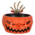 Halloween Dødningehoved Græskar Skål Græskar Slikskål Græskarfarve-XS8-
