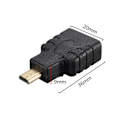 Pikkukuva 2 / 4: Kullattu Micro-HDMI - HDMI -sovitin black 11