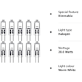Miniatyrbillede 7 af 7: G4 12V Halogenpærer 20W 20W 10 pcs
