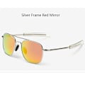 Miniatyrbillede 1 af 6: Moderne Sorte American Army MILITÆR Polariserende Pilot Solbriller Mænd Mærke Amerikanske Optical Polariserende Solbriller Oculos De Sol Red