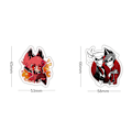 Pikkukuva 4 / 8: 50 kpl Hazbin Hotel -tarroja Angel Dust Alastor Vinyyli Vedenpitävät Sarjakuva Tarrat 50PCS