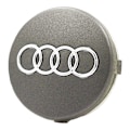 Miniatyrbild 2 av 5: 4-pack - Audi Centrumkåpor / Hjulnav Emblem - B 58 Silver 60 mm