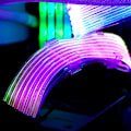 Pikkukuva 5 / 11: PC-kotelon PSU-jatkojohto RGB-kaapeli 24Pin PCI-E GPU 8PinX2, 8PinX3 Neon-väriviiva ARGB Streamer - Siirtoadapteri 5V3Pin valkoinen White 2x8p