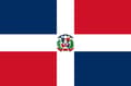 Den dominikanske republikks flagg 100 Dominican Republic