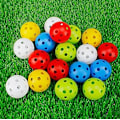 Miniatyrbilde 3 av 5: 12-pakning golf treningsballer, hule treningsballer med luftstrøm, 42 mm plastgolfballer, for svingtrening, driving range, hjemmebruk