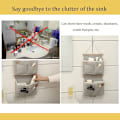 Miniatyrbild 5 av 10: 2 st Hängande Förvaringsorganisatör Hängande Förvaring Hängande Fickor Grå Grey 2 Pcs-2 Pcs