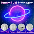 Pikkukuva 3 / 5: Neon-kyltit, batteridrivna eller USB, väggdekor LED-lampor Heminredning Hängande konst Neon-kyltit för sovrum, spelrum, bar, fest, barn gåva