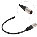 Miniatyrbillede 6 af 8: 3,5 mm hun til XLR han zinklegering 3,5 mm interface Lydadapter Kabel Patch ledning