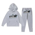 Pikkukuva 1 / 5: Trapst Tiikerinpääpainatus Hupullinen Plyysipaita Muoti Gradientti Kirjain Rento Urheiluasu Printti 07- Harmaa Print 07- Gray S