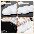 Miniatyrbild 3 av 5: Cloud Tangentbords handledsstöd, Mjukt Bekvämt Sött Tangentbords Handledsstöd Halkfritt Ergonomiskt Stöd Moln Skrivbords Handledsstöd & Memory Foam (Vit)