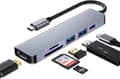 Pikkukuva 1 / 5: USB C -keskitin, Multiport USB C -sovitin MacBook Pro & Air -lisävarusteille-XF17-