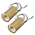 2X E14 Lampeholder Lampefot Sokkel Adapter Holder Taklampe Base-FF-
