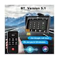 Miniatyrbild 4 av 5: Bärbar Dash Mount Carplay Display 7 Tum Pekskärm, GPS Navigation, Bluetooth Bilstereo Radio, Backkamera, FM Radio