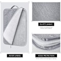 Miniatyrbillede 2 af 5: 13-tommer bærbar computer sleeve vandtæt blød portefølje taske beskyttelse til MacBook Air 13 M2 M1 A2681 A2337 A2179(2018-2022)/MacBook Pro 13 M2 M1 A2338 grå