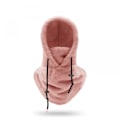 Miniatyrbild 2 av 7: Sherpa Huva Skidmask Vinter Balaclava Kallt Väder Vindtät Justerbar Varm Huva Cover Hat Cap Scarf Svart