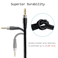Miniatyrbillede 5 af 11: Flettet forlængerkabel til HyperX Cloud Headset-kabel Mute Lydstyrkekontrol A A