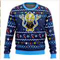 Miniatyrbilde 1 av 3: Gul blekksprut stygg julegenser Pullover Herre 3D Genser Topper S S Yellow octopus