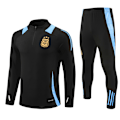 Miniatyrbillede 1 af 2: 2425 Argentina Fodbold Langærmet Opvarmningsdragt Træningsuniform Sort Sort Black Black M