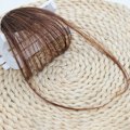 Pikkukuva 4 / 5: Ohut Hiukset Bangs Luonnollinen Reuna Tekohiukset Laajennus Naiset Clip Light Brown