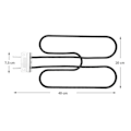 Miniatyrbilde 2 av 5: 66631 65621 Byte av grillbrännarrør for Weber Q 140/1400 80342