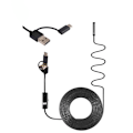Miniatyrbilde 1 av 4: Endoskop inspeksjonskamera med USB/USB-C Sort