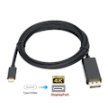 Miniatyrbilde 4 av 5: INF USB-C til Displayport (DP) adapterkabel 1.8 m Svart