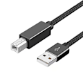 Miniatyrbilde 1 av 9: Skriverkabel USB A til USB B 2.0 GRÅ 3M Grå Grey 3m