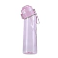 Miniatyrbillede 1 af 5: Smagsat vandflaske med 7 smagspods Air Water Up flaske Frostmat sort 650ml Air Starter Up Set Vandkrus til camping Sport Klar Rosa Clear Pink Only water bottle