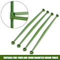 Miniatyrbillede 5 af 5: 10 stk. Plantestøtteforbindelser Fleksible Robuste Rustfri Plast Koblingsstang Støtte Udvidbare Havegrøntsager Tomatbur Hegn Arm Have L