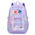 Miniatyrbillede 1 af 3: Stitch Flickor Skolväska Stor Kapacitet Stitch Ryggsäck Casual Rosa, Flerfärgad A