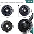 Miniatyrbillede 4 af 6: Træslibeskive 125 mm, 3 stk. slibeskiver til formning, slibning og skæring. Hjul til vinkelsliber - XF10-