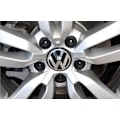 Miniatyrbild 7 av 8: 4-pack - Volkswagen VW Centrumkåpor / Hjulnav Emblem - Bil Silver Silver 65 mm