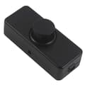 3-100W LED Dimmer with Trailing Edge Control (Rotary Dimmer), for Dimmable LED, Incandescent, Halogen Lamp, 220-240V, CE Plug, Black _MGF-FF-