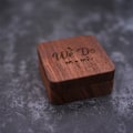 Miniatyrbillede 5 af 5: Træ Forlovelsesring Æske Gave Ring Æske Gave Træsmykker b