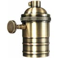 Miniatyrbilde 1 av 4: 1 stk messinglampeholder, vintage antikk kobber E26/e27 sokkel, -FF-