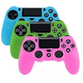 Miniatyrbillede 1 af 5: 3-pak Lysende PlayStation 4-controllere PlayStation 4 Gamepads PS4-controllere Silikon beskyttende hudcover