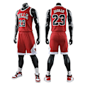 Miniatyrbild 3 av 3: Chicago Bulls nr 23 Jordan Baskettröja Set - Perfekt L