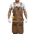 Miniatyrbild 2 av 9: Carpenter Apron in Waxed Canvas for Men and Women | Durable Work Apron with Pockets | Lower Back Straps | Adjustable Tool Apron-XF9-