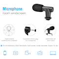 Miniatyrbilde 3 av 8: Vlogging Videopakke med Stativ Mikrofon LED-lys Telefonholder