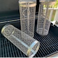 Miniatyrbilde 4 av 8: Grillkurv i rustfritt stål med nett 30CM