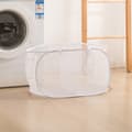Foldable Laundry Basket Layered Dirty Clothes Basket WHITE 2 2 White-FF- White 2-2