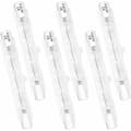 6-pack R7S 78mm 100W 230V Halogenlampor, Dimbar Halogenrör, 2700K Varmvitt Ljus, 1500LM Ljusflöde, Linjär Halogenspotlight, Ide-FF-