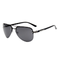 Miniatyrbillede 1 af 3: Moderne Sorte Pilotbriller Aviator Solbriller Sort