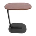 C-shaped Side Table Freestanding Coffee Table-FF- Walnut Black