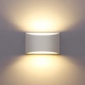 Miniatyrbilde 1 av 4: Vegglampe for innendørs - Hvit LED-vegglampe 7W Varmhvit Moderne Gips